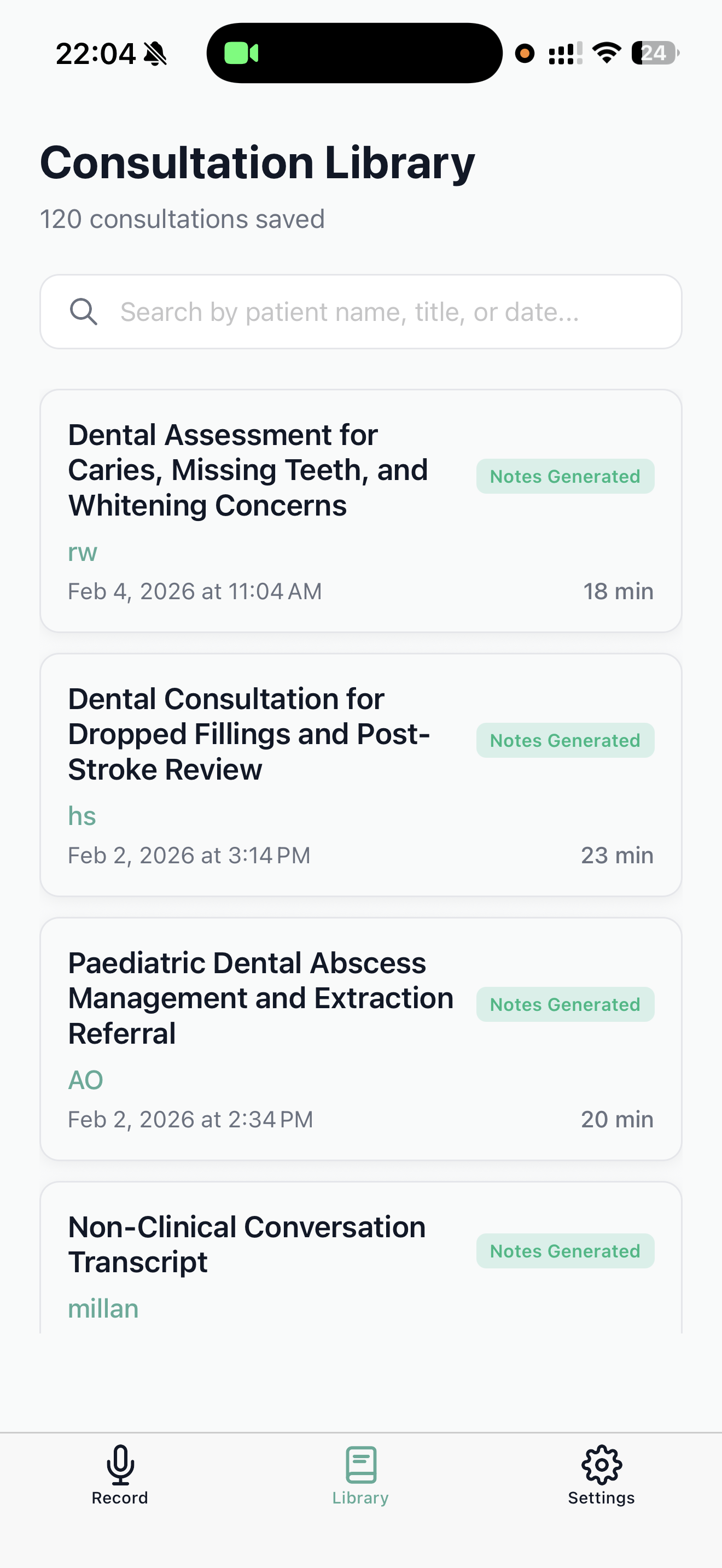 Consultation Library