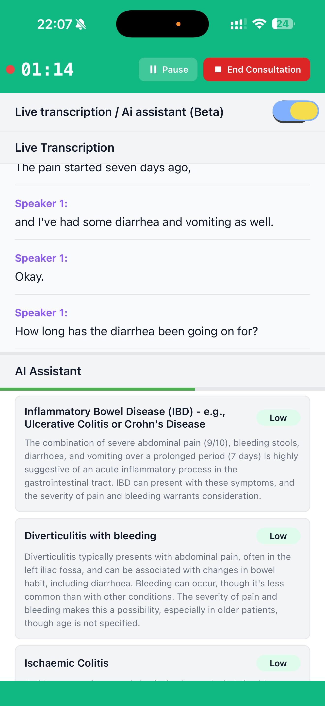 AI Differential Diagnosis